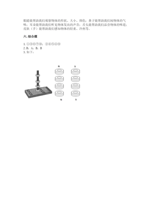 教科版二年级下册科学期末测试卷（模拟题）.docx