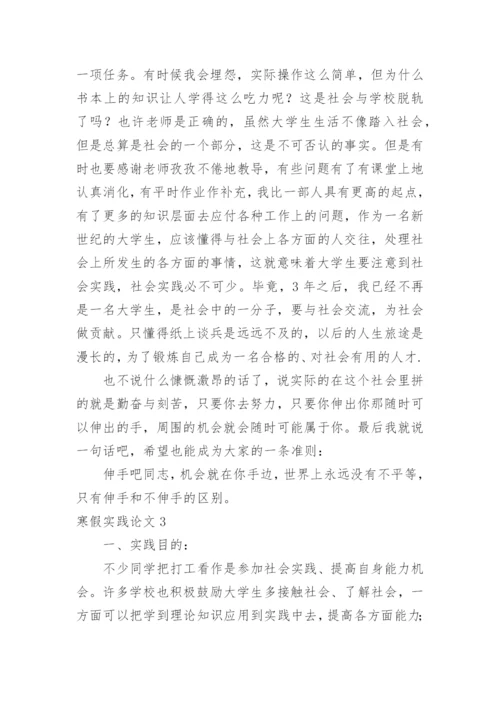 寒假实践论文精编.docx
