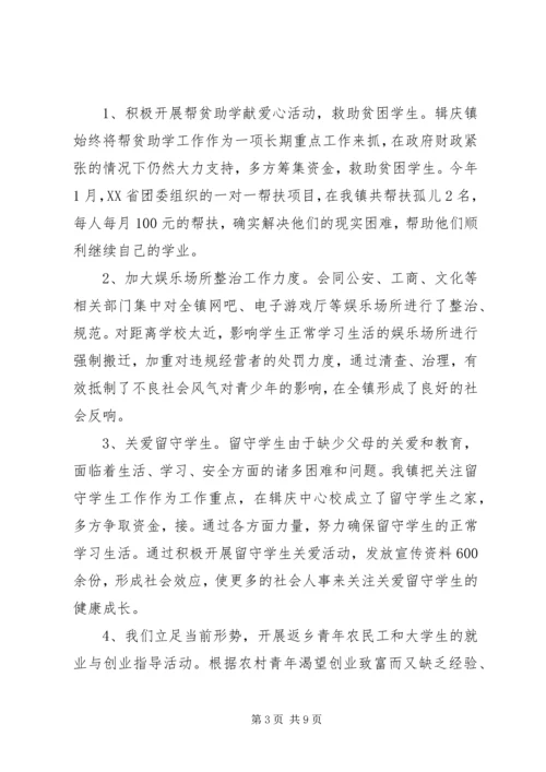 乡镇团委年终工作总结某年字.docx