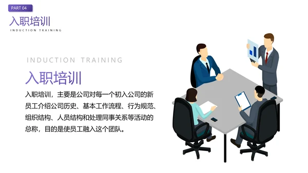 企业员工入职培训人力资源PPT模板