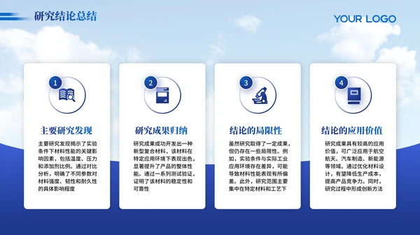 蓝色简约大气毕业答辩PPT模版