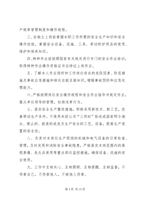 关于个人安全生产承诺书7篇.docx