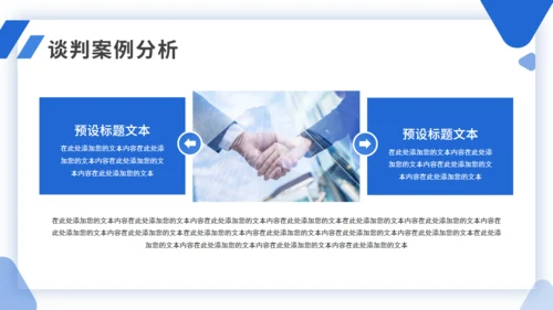 简约商务企业商务谈判案例分析培训通用PPT模板