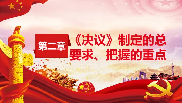 党课学习第三个历史决议制定背景过程PPT模板