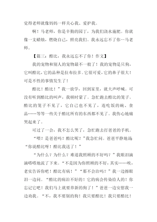 我永远忘不了你作文.docx