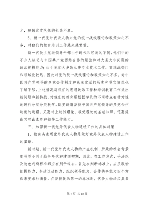 当前党外代表人物建设工作调研报告 (6).docx