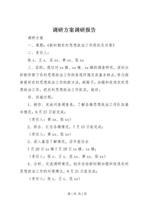 调研方案调研报告.docx