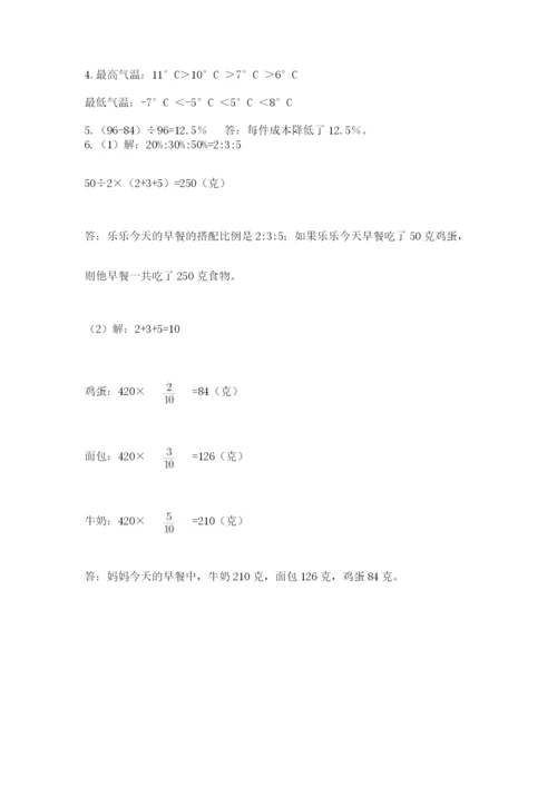 小学毕业班数学检测卷精品含答案.docx