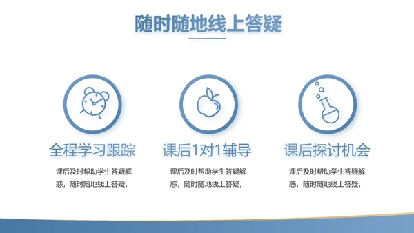 蓝色简约大方教学课程设计公开课PPT动态模板