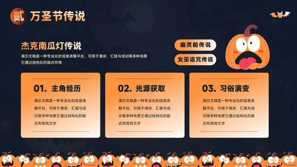 万圣节活动策划方案汇报PPT模板