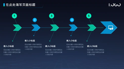 粒子科技风项目汇报总结通用PPT模板