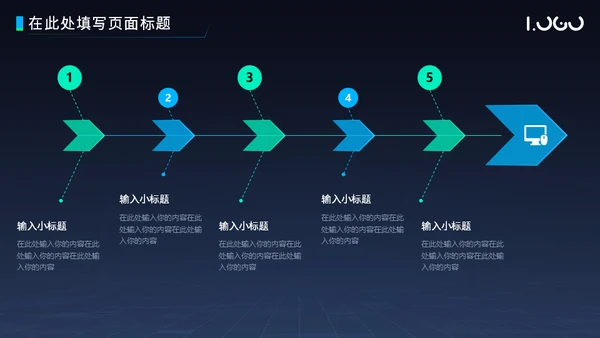 粒子科技风项目汇报总结通用PPT模板