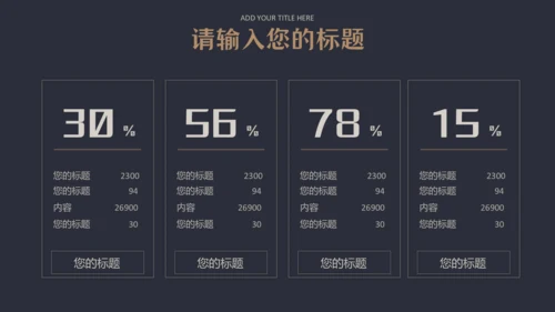 大气黑金企业宣传简介高端简约通用PPT模板
