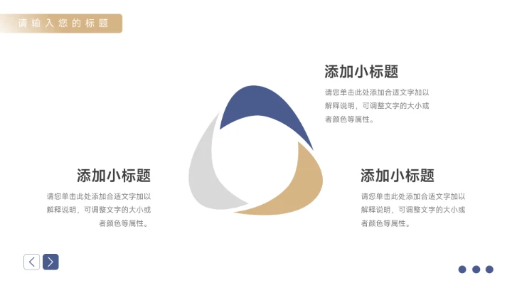 蓝金商务风实用主义短视频运营PPT模板