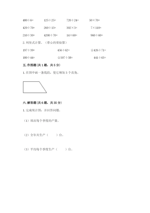 人教版四年级上册数学期末测试卷精品（全国通用）.docx