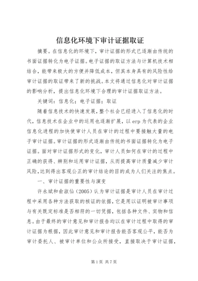 信息化环境下审计证据取证.docx