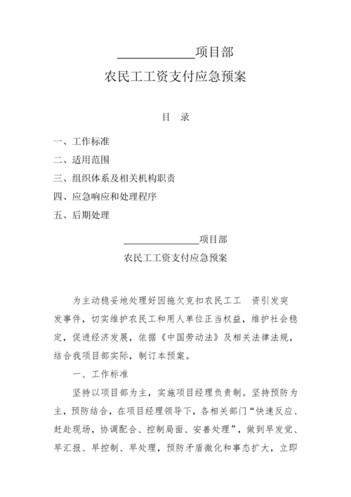 农民工工资应急专题预案.docx