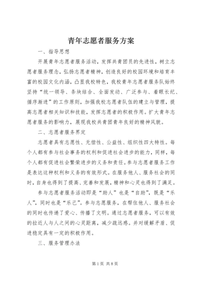 青年志愿者服务方案.docx