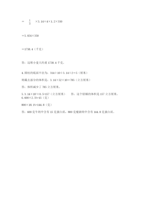 洛阳市小学数学小升初试卷附答案（典型题）.docx