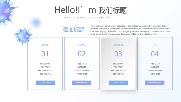 细菌病毒医疗科研工作汇报动态PPT模板