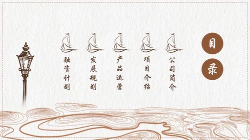 创意复古融资投资商业计划书PPT模板