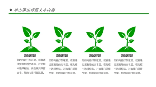 绿色环保世界湿地森林日动态PPT模板