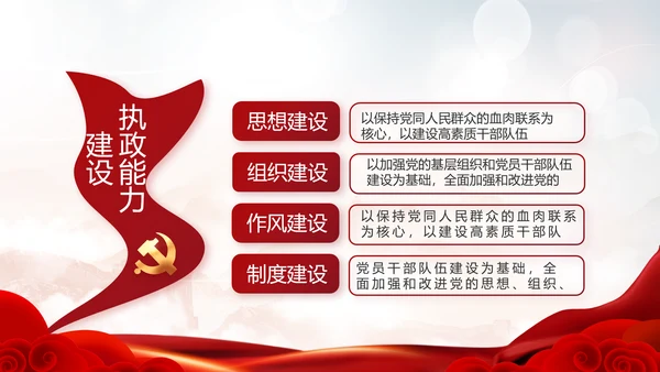 党建党支部年终工作总结汇报PPT党课
