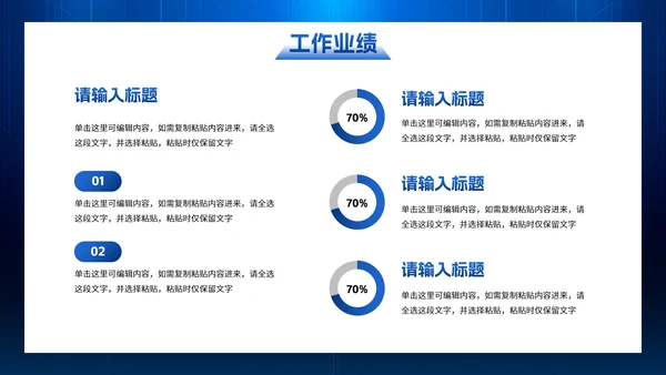 未来科技风企业年度工作总结PPT模板