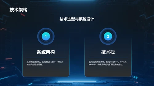 蓝色科技风商业计划书项目介绍PPT模板