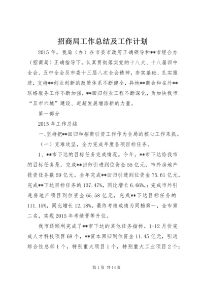 招商局工作总结及工作计划 (2).docx