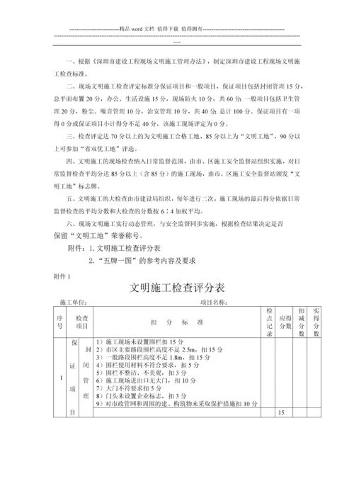 深圳市建设工程现场文明施工管理办法.docx