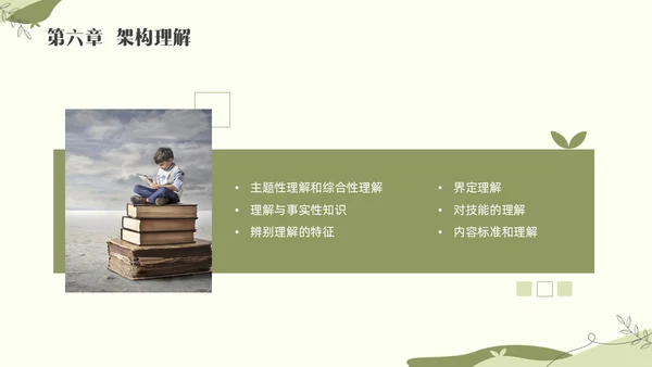 绿色小清新追求理解的教学设计素材读书分享会PPT