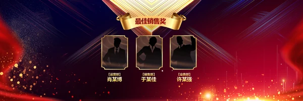 赢战2023年会开门红颁奖盛典宽屏ppt