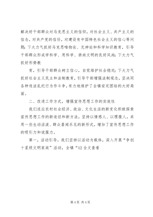 宣传思想工作情况汇报 (5).docx