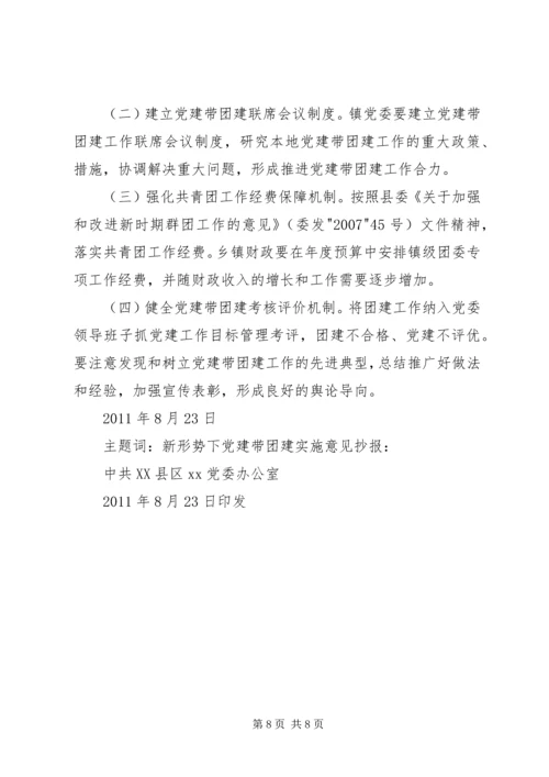 新形势下加强集团党建带团建工作实施意见.docx