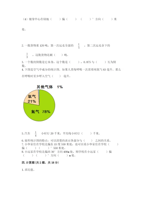 六年级数学上册期末考试卷含答案（研优卷）.docx