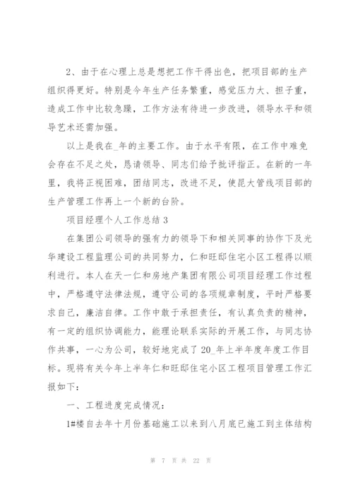 项目经理个人工作总结5篇.docx