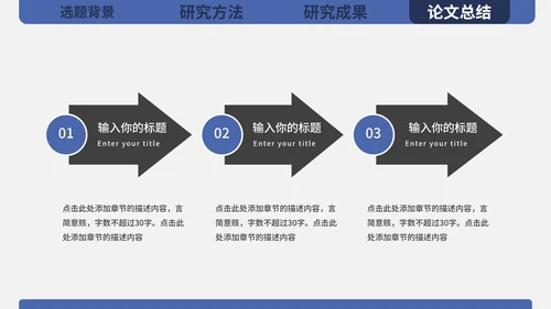 硕士毕业论文答辩PPT模板