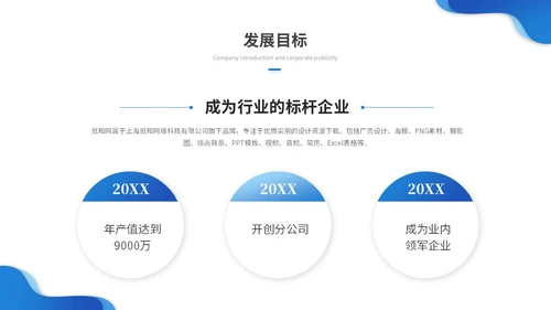 蓝色渐变商务企业介绍公司介绍产品介绍企业宣传ppt模板