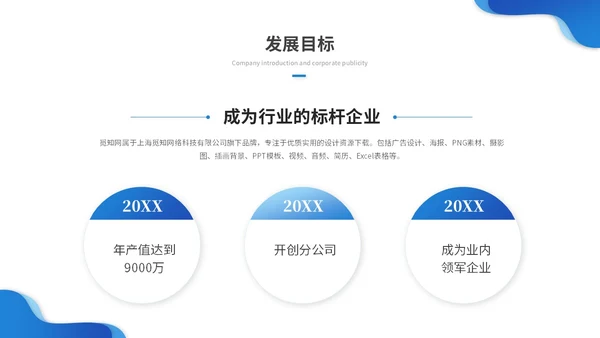 蓝色渐变商务企业介绍公司介绍产品介绍企业宣传ppt模板