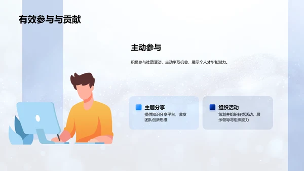 英语社团活动报告PPT模板
