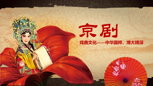 中华国粹戏曲文化京剧通用PPT课件