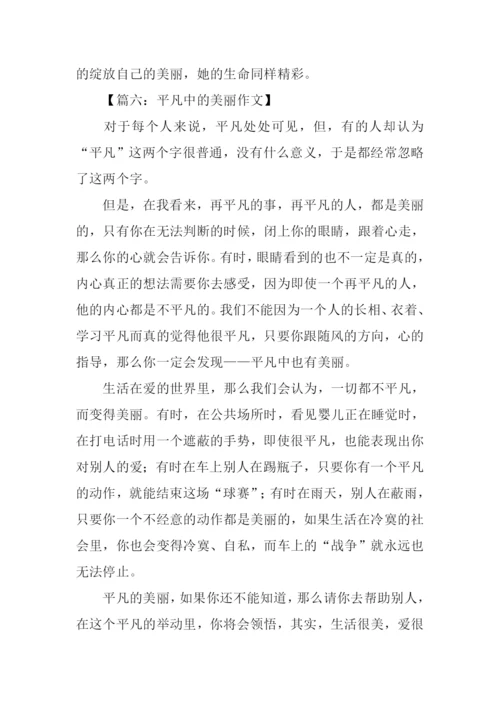 平凡中的美丽作文.docx