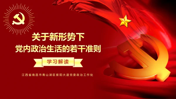 关于党内生活准则条例动态PPT