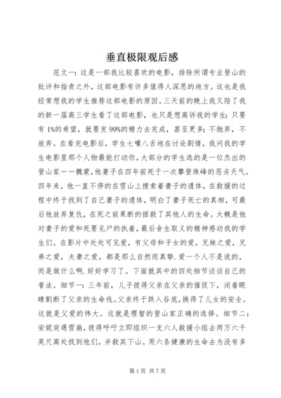 垂直极限观后感.docx