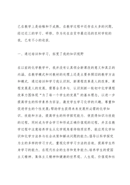 化学教师专题培训的心得体会5篇.docx