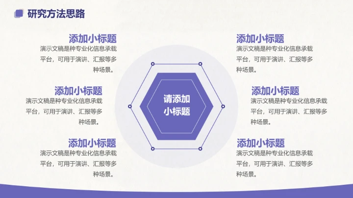 紫色简约毕业论文开题答辩PPT模板