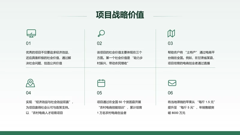 扁平风纯文字PPT列表