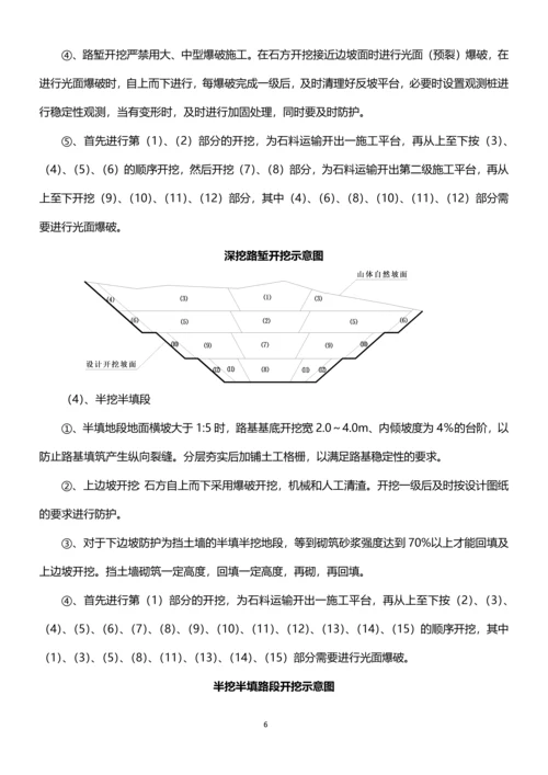 路基挖方施工(技术)方案.docx