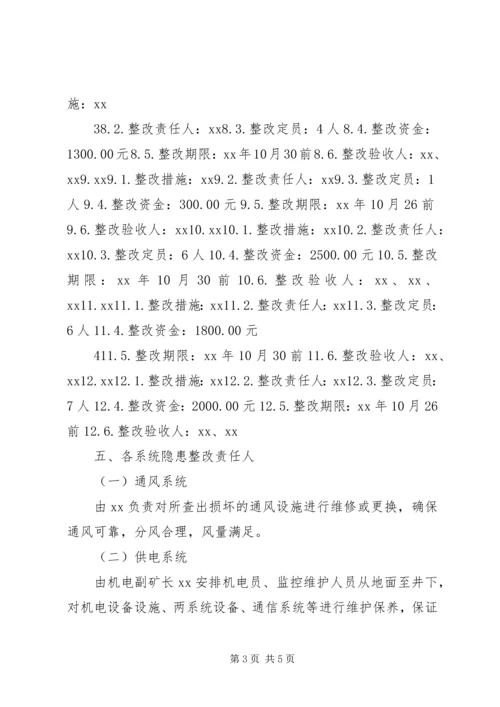 赶场路煤矿隐患整改方案 (4).docx